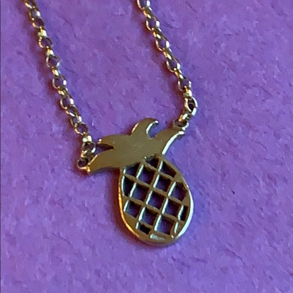 Dogeared Gold Pineapple Necklace 18”